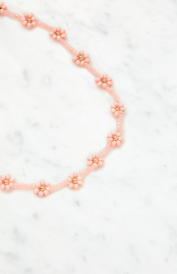 Wildflower Power Blush Pink Lace Choker Necklace