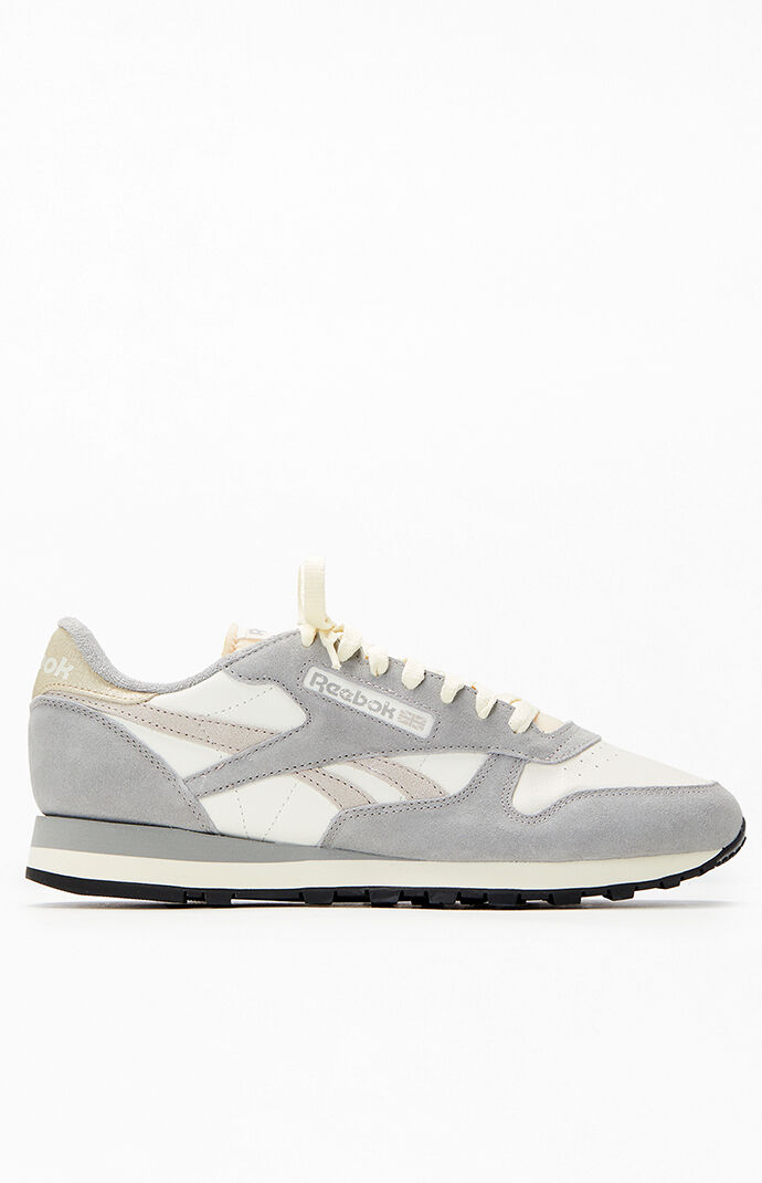 Reebok Gray Classic Leather Shoes