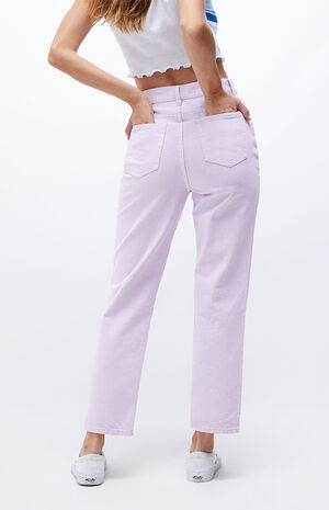 PacSun Eco Lavender High Waisted Straight Leg Jeans | PacSun