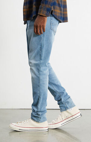 PacSun Eco Medium Wash Stacked Skinny Jeans | PacSun