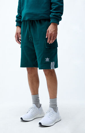 adidas 3-Stripe Originals Cargo Sweat Shorts | PacSun