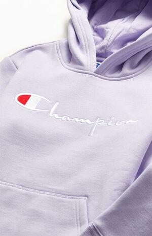 Champion Kids Script Logo Hoodie | PacSun