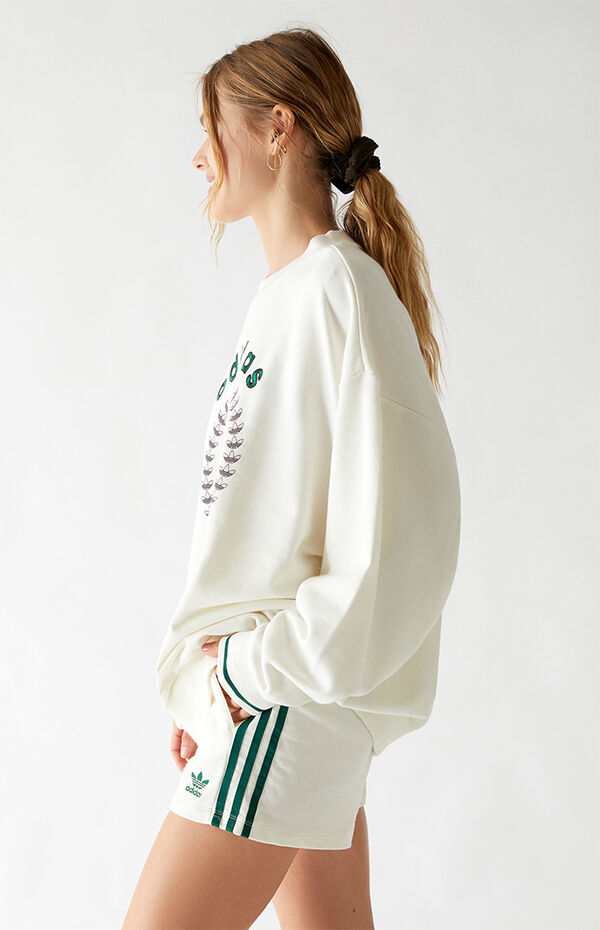 adidas Off White Tennis Luxe Recycled Sweatshirt | PacSun