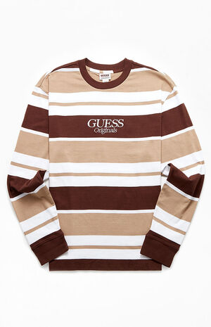 GUESS Originals Aiden Striped Long Sleeve T-Shirt | PacSun