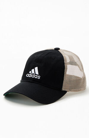 adidas Black Relaxed Mesh Snapback Hat | PacSun