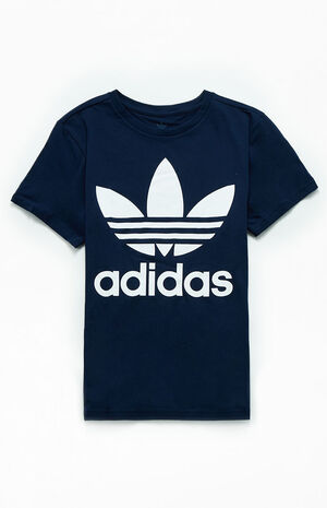 adidas Kids Navy Trefoil T-Shirt | PacSun