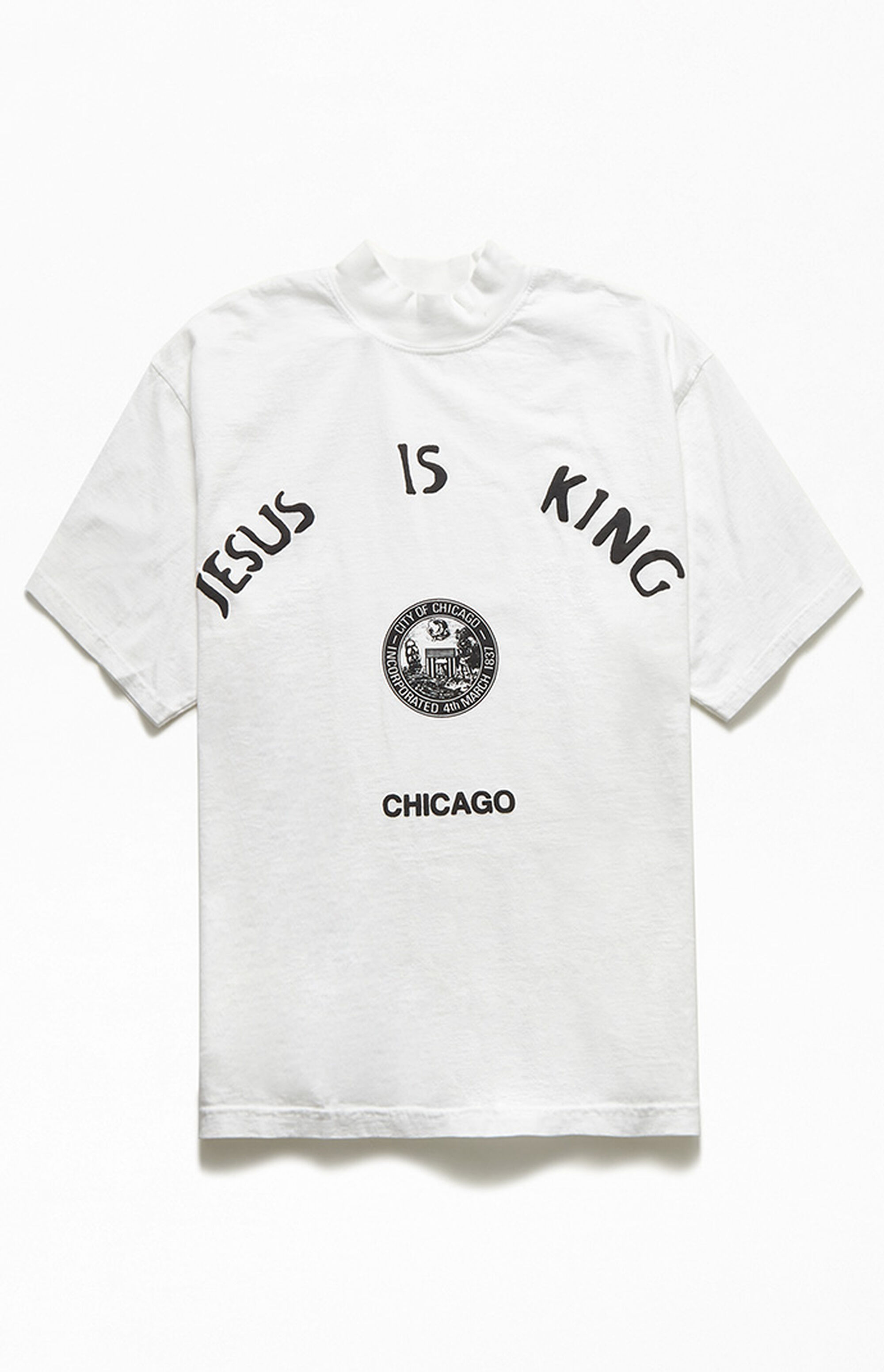 YLLW THE LABEL Jesus Is King Chicago Seal T-Shirt | PacSun