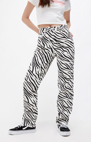 PacSun Zebra Print Dad Jeans | PacSun