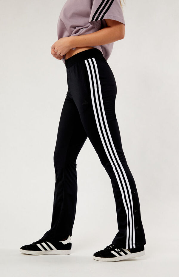 adidas Recycled Black Quarter Snap Tricot Track Pants | PacSun