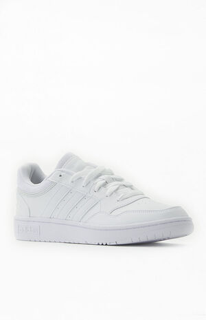 adidas Women's White Hoops 3.0 Low Classic Sneakers | PacSun