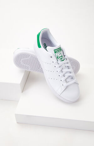 adidas White & Green Stan Smith Shoes | PacSun | PacSun
