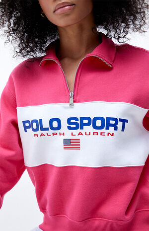 Polo Ralph Lauren Sport Quarter-Zip Fleece Pullover Sweatshirt | PacSun
