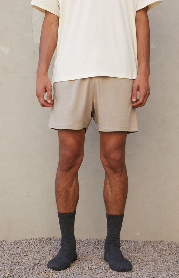 Essentials Fear Of God Tan Lounge Shorts | PacSun