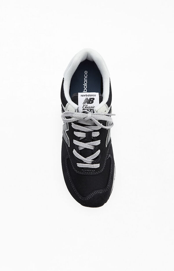 New Balance Black 574 Shoes | PacSun
