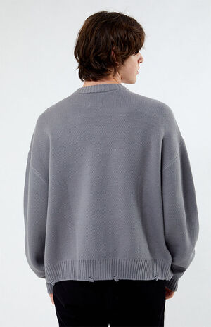 Pre-owned Pre Spring 20 Studio Jacquard Wool Sweater In Grey