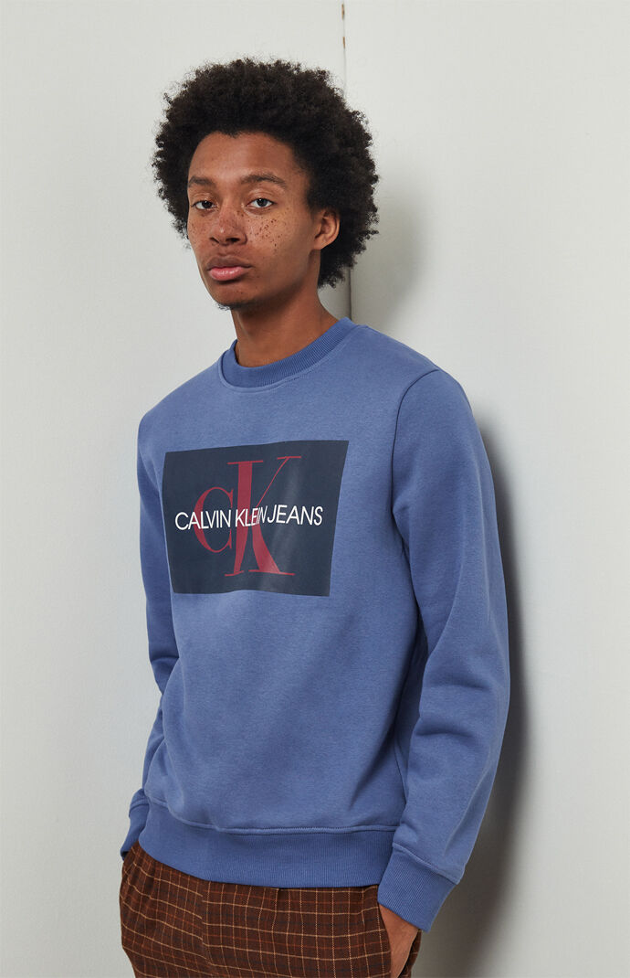 Calvin Klein Box Monogram Crew Neck Sweatshirt | PacSun