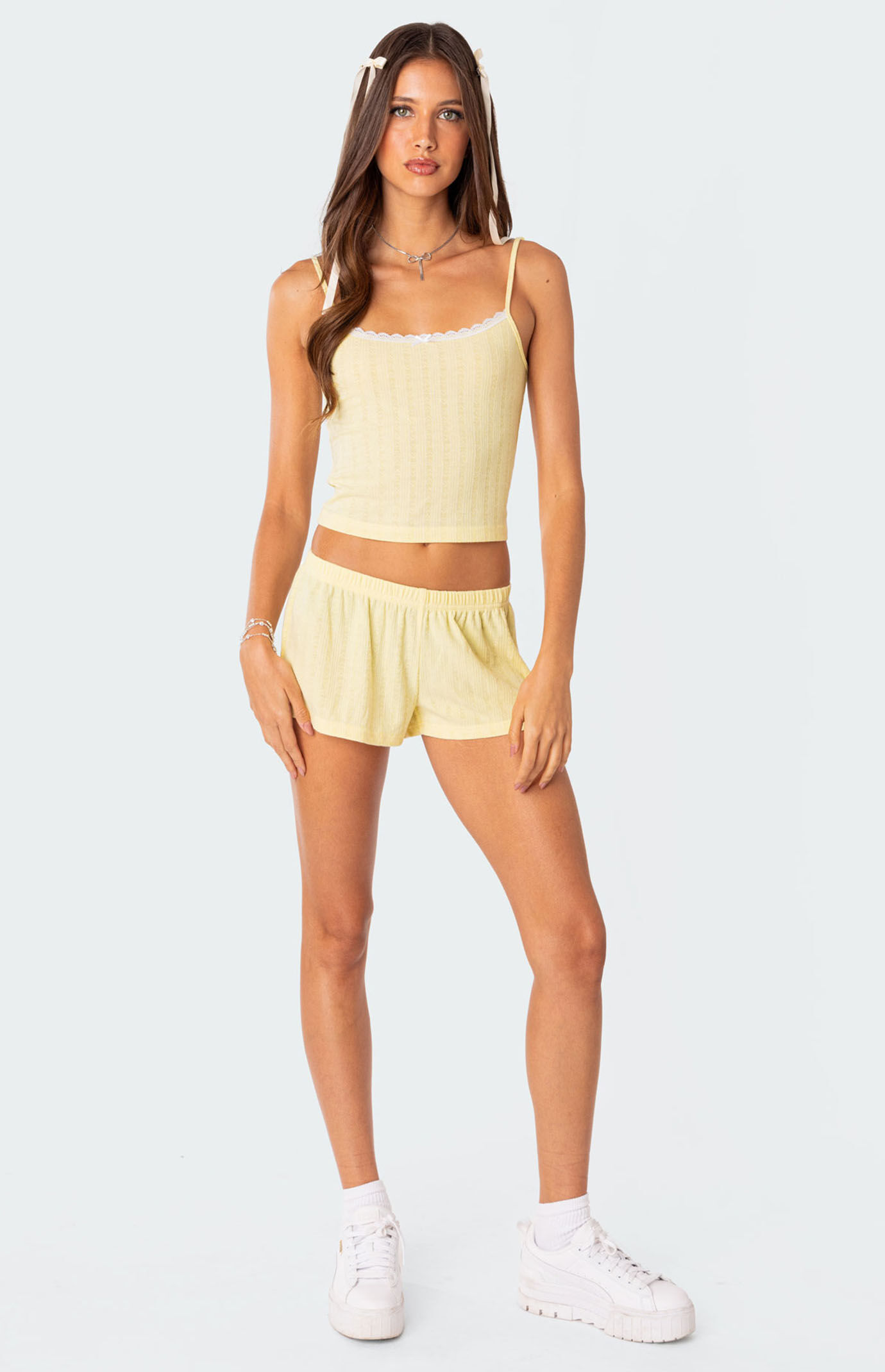 Edikted Irene Pointelle Tank Top | PacSun