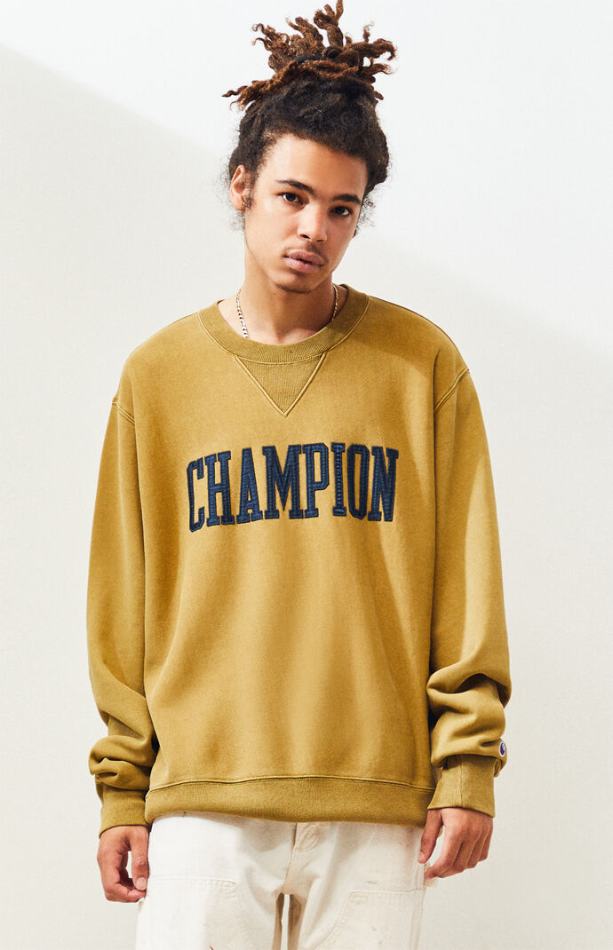 yellow champion hoodie pacsun