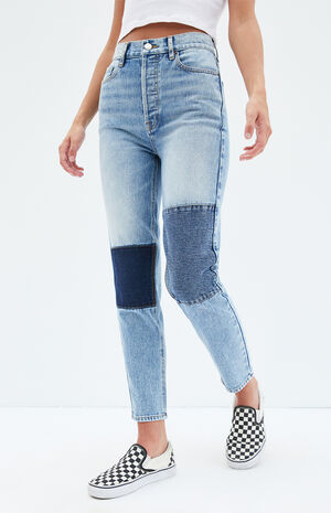 PacSun Two-Tone Light Ultra High Waisted Slim Fit Jeans | PacSun