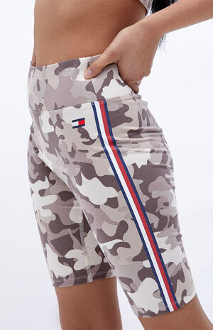 Tommy Hilfiger Camouflage High Waisted Bike Shorts | PacSun