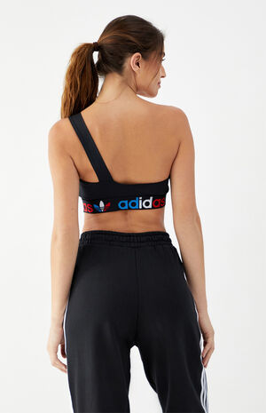 adidas Adicolor Tricolor Asymmetrical One Shoulder Top | PacSun