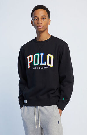 Polo Ralph Lauren Rainbow Logo Crew Neck Sweatshirt | PacSun