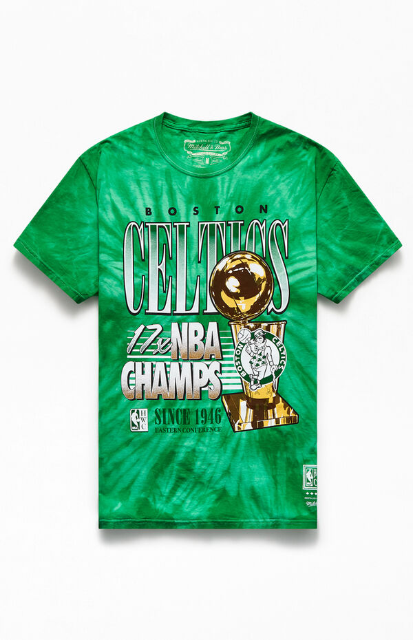Boston Celtics Mitchell & Ness Black Big Face 3.0 T-Shirt