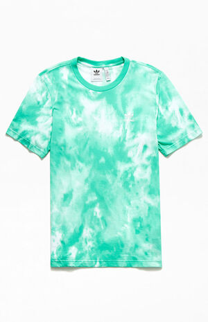 adidas Teal Essential Tie Dyed T-Shirt | PacSun