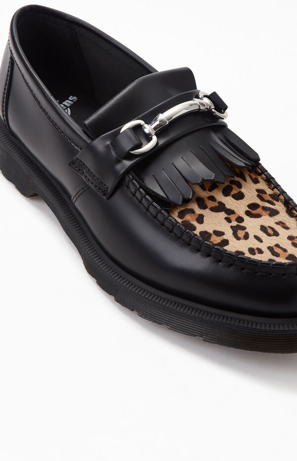 Dr Martens Adrian Snaffle Leopard Leather Loafers | PacSun