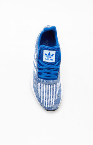adidas Blue & White Swift Run Shoes | PacSun