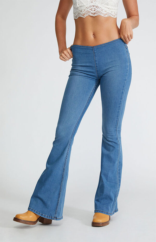 Free People Penny Pull-On Flare Jeans | PacSun