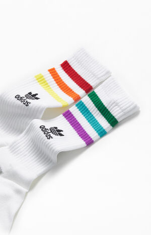 Demostrar Araña Día adidas Rainbow Roller Crew Socks | PacSun