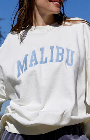 John Galt White Malibu Crew Neck Sweatshirt | PacSun