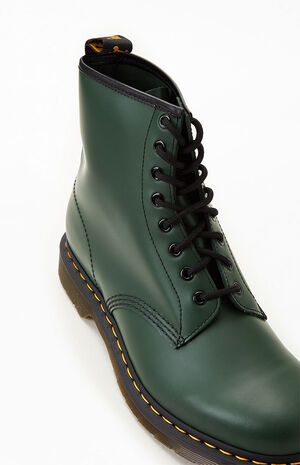 Dr Martens Green 1460 Smooth Leather Black Boots | PacSun