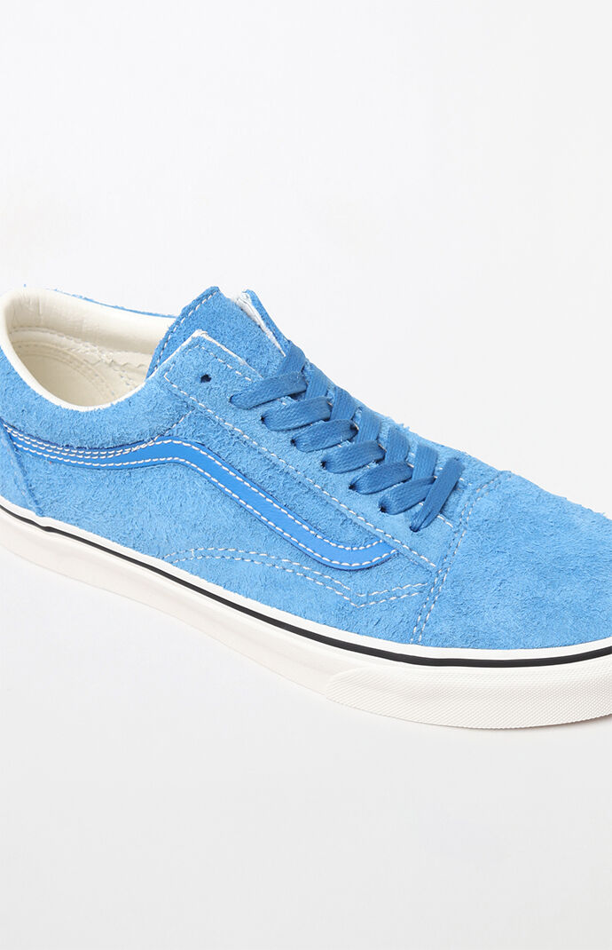 Vans Blue Hairy Suede Old Skool Shoes | PacSun