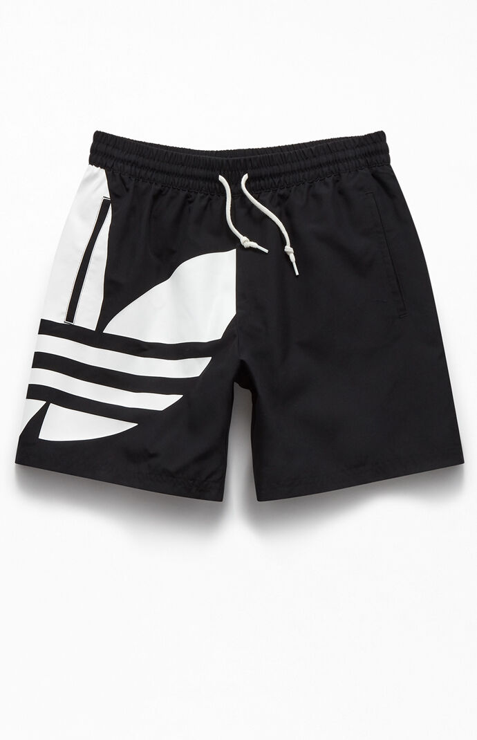 adidas swim shorts black