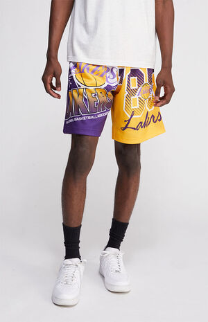 Mitchell & Ness LA Lakers NBA Mesh Shorts | PacSun
