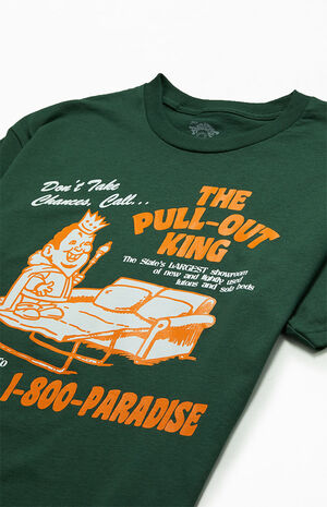 Made in Paradise Men's Pull Out King T-Shirt in Green - Size Small