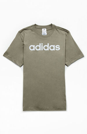 adidas Green Basic Logo T-Shirt | PacSun