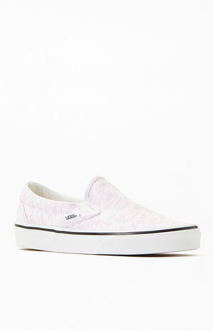 Vans Pink Classic Slip-On Sneakers | PacSun