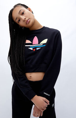 adidas Adicolor Bold Cropped Sweatshirt | PacSun