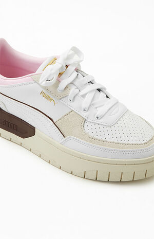 Puma Women's White & Pink Cali Dream Preppy Sneakers | PacSun