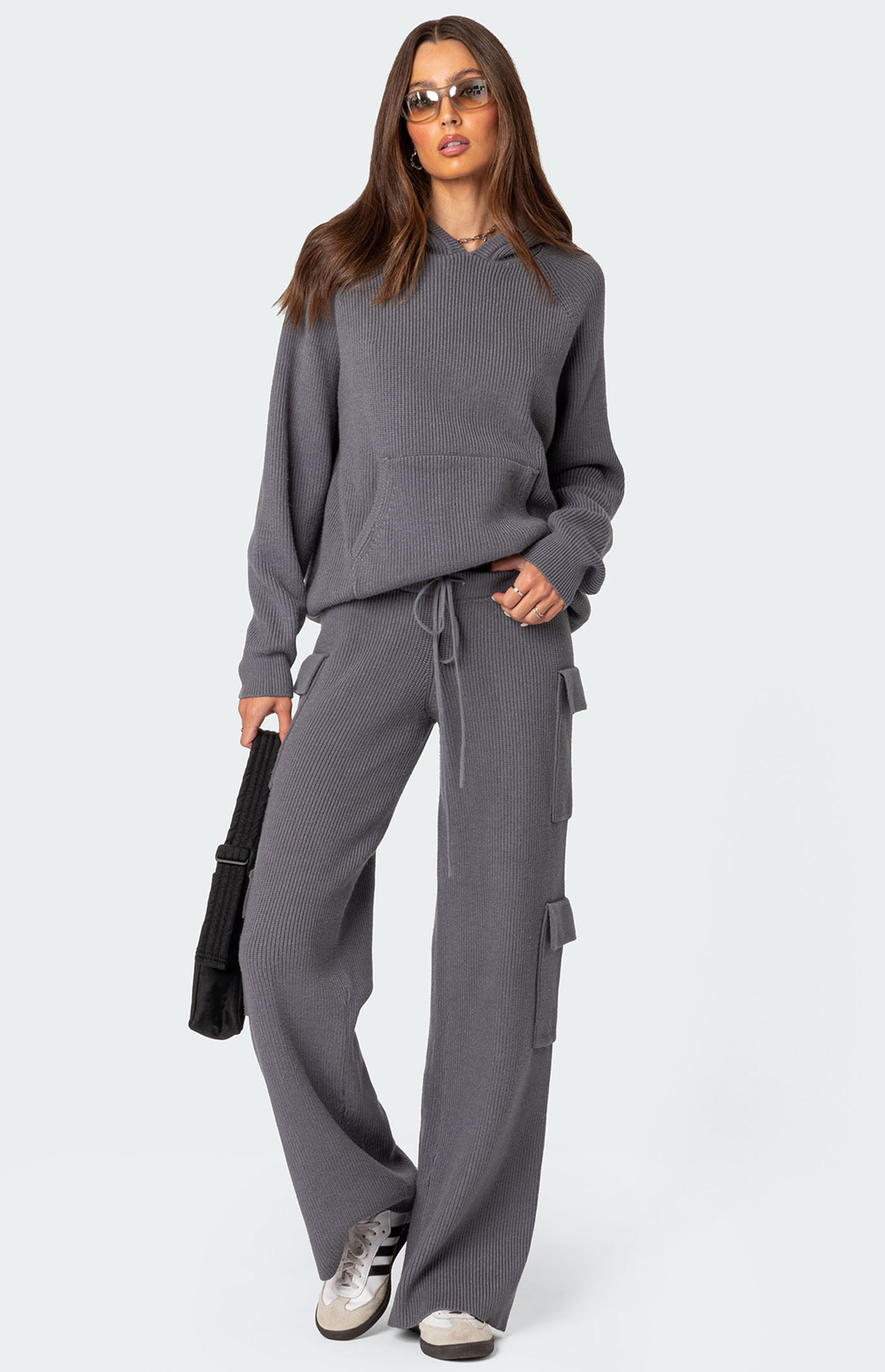 Edikted Wynter Oversized Knit Hoodie PacSun