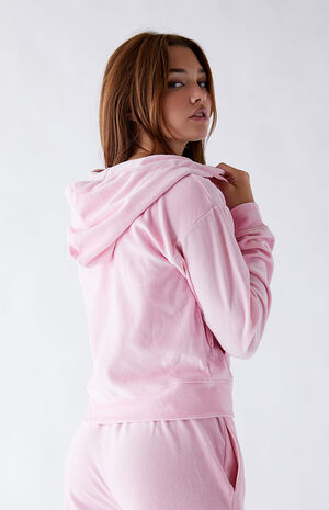 Daisy Street Cropped Zip Up Hoodie | PacSun