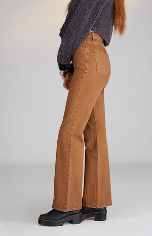 PacSun Brown High Waisted Bootcut Jeans | PacSun