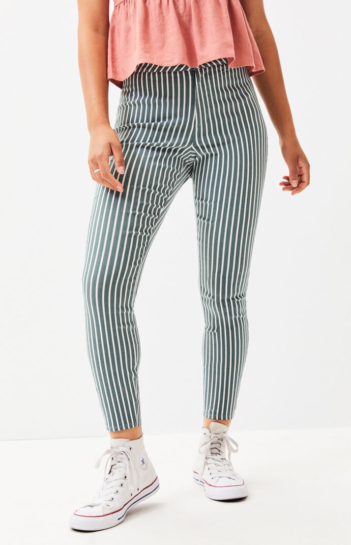 pacsun black and white striped pants
