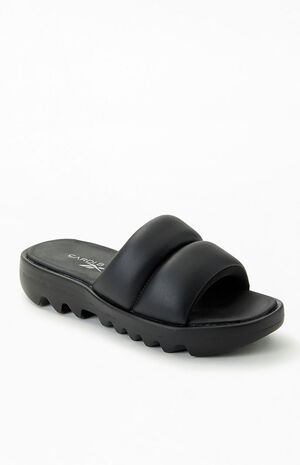 Reebok Women's Black Cardi B Slide Sandals | PacSun