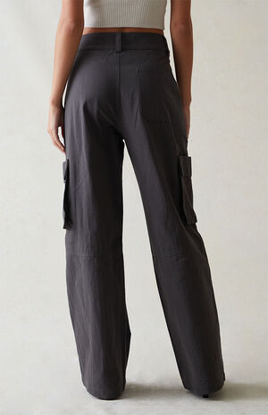 Kendall Side Zip Slim Pants Greys