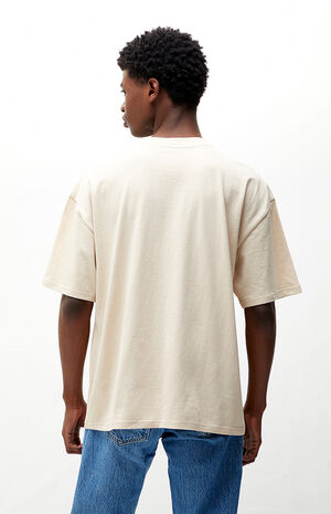PS Basics Beige Loch Solid Boxy T-Shirt | PacSun