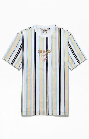 GUESS Originals Eco Vertical Striped T-Shirt | PacSun
